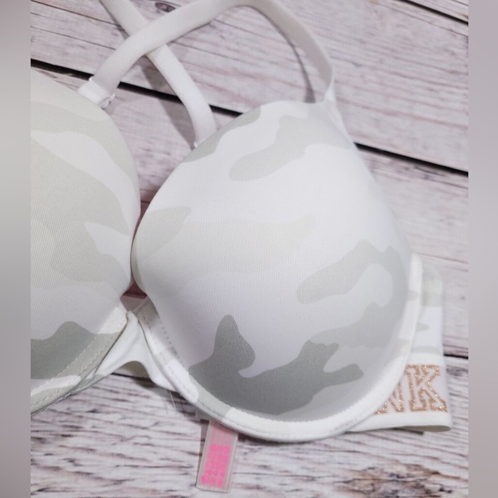 Pink Camo Wired Bra